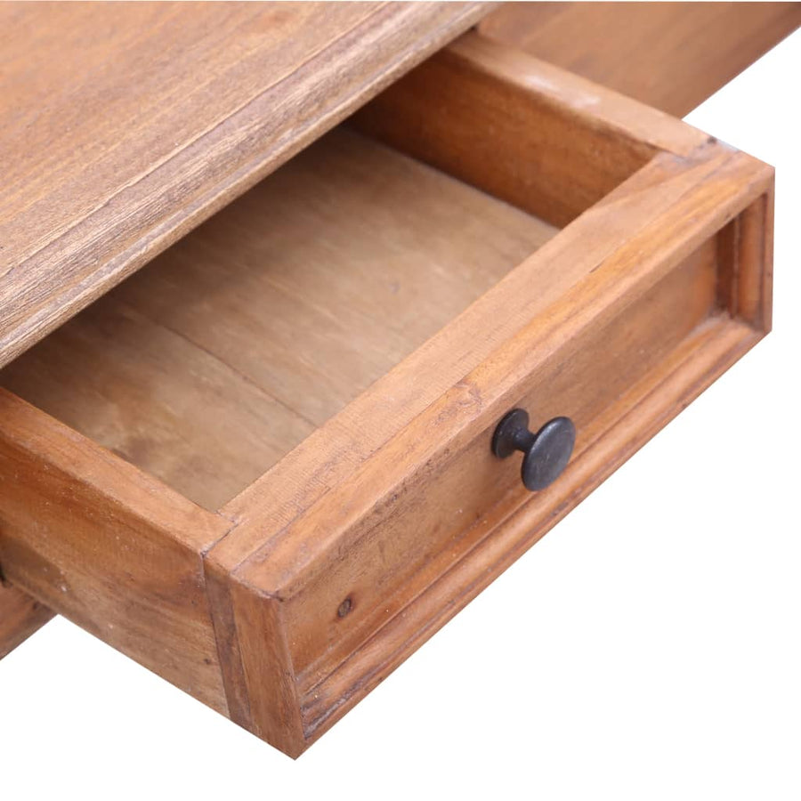 Schrijftafel Met Lades 90X50X101 Cm Massief Mahoniehout Bruin