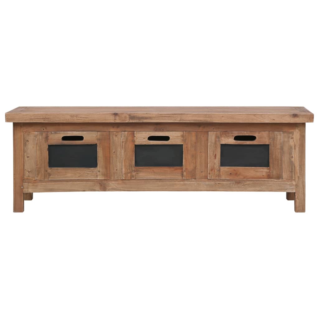 Tv-meubel met 3 lades 120x30x40 cm massief mahoniehout