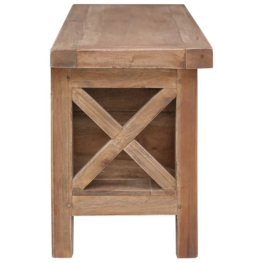 Tv-meubel met 3 lades 120x30x40 cm massief mahoniehout