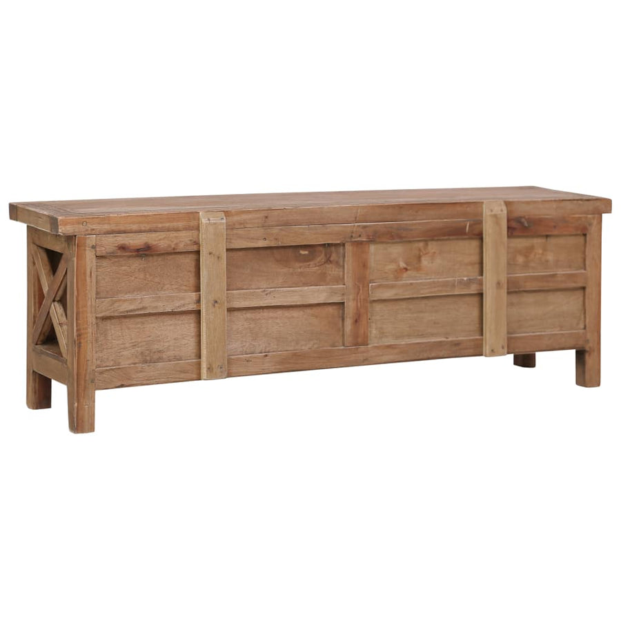 Tv-meubel met 3 lades 120x30x40 cm massief mahoniehout