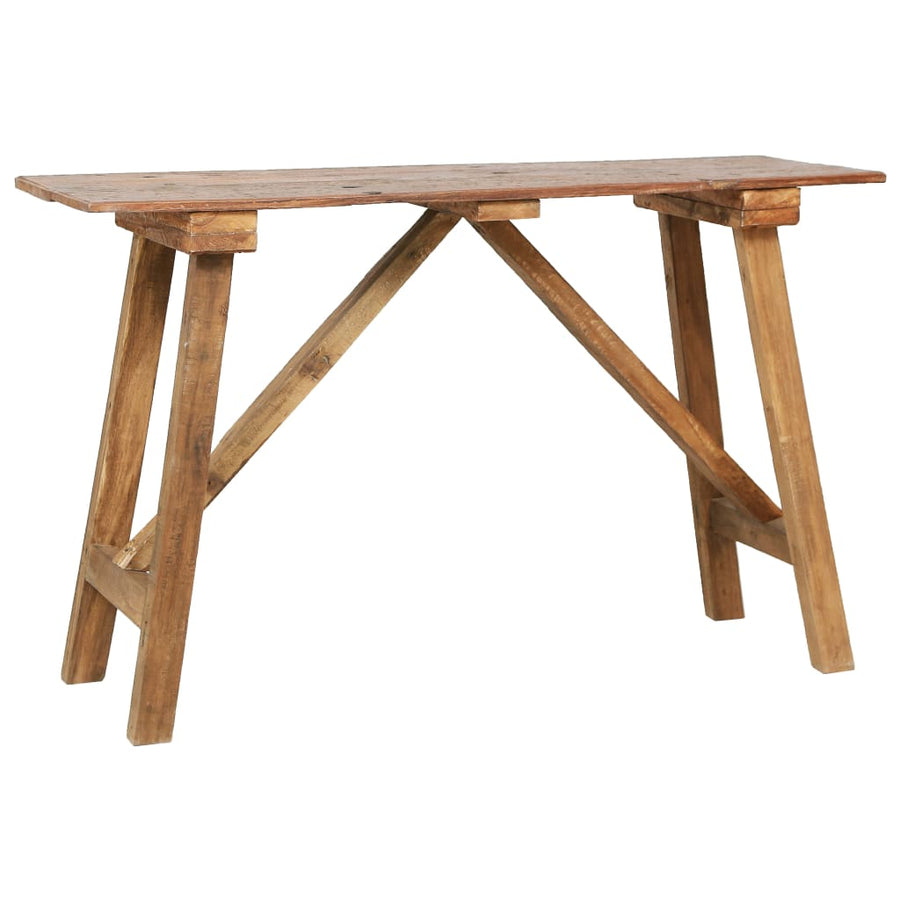 Wandtafel 130X40X80 Cm Massief Gerecycled Hout