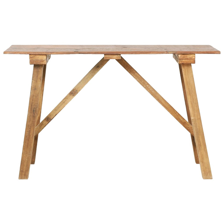 Wandtafel 130X40X80 Cm Massief Gerecycled Hout