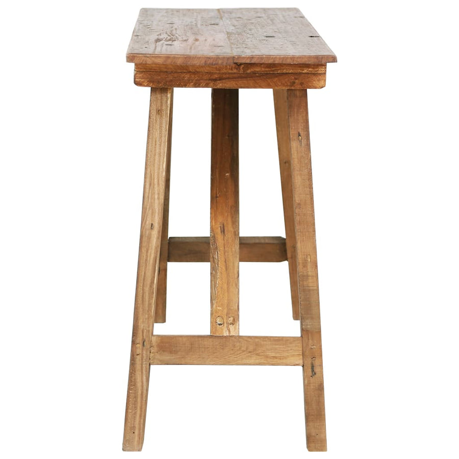 Wandtafel 130X40X80 Cm Massief Gerecycled Hout