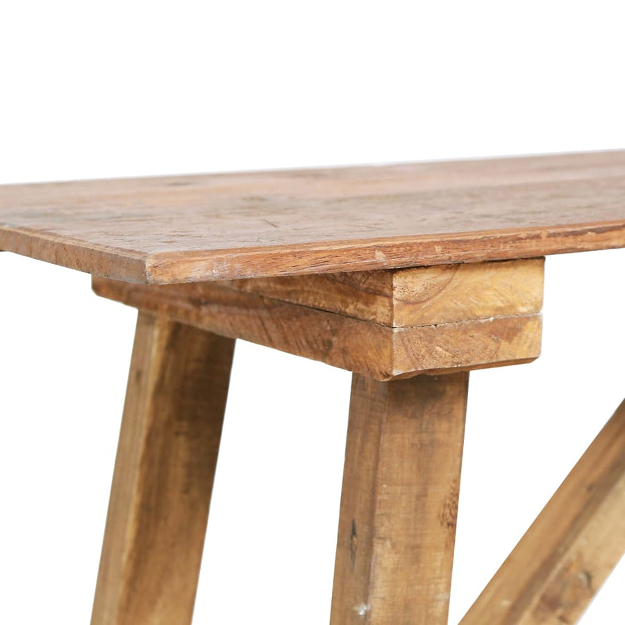 Wandtafel 130X40X80 Cm Massief Gerecycled Hout
