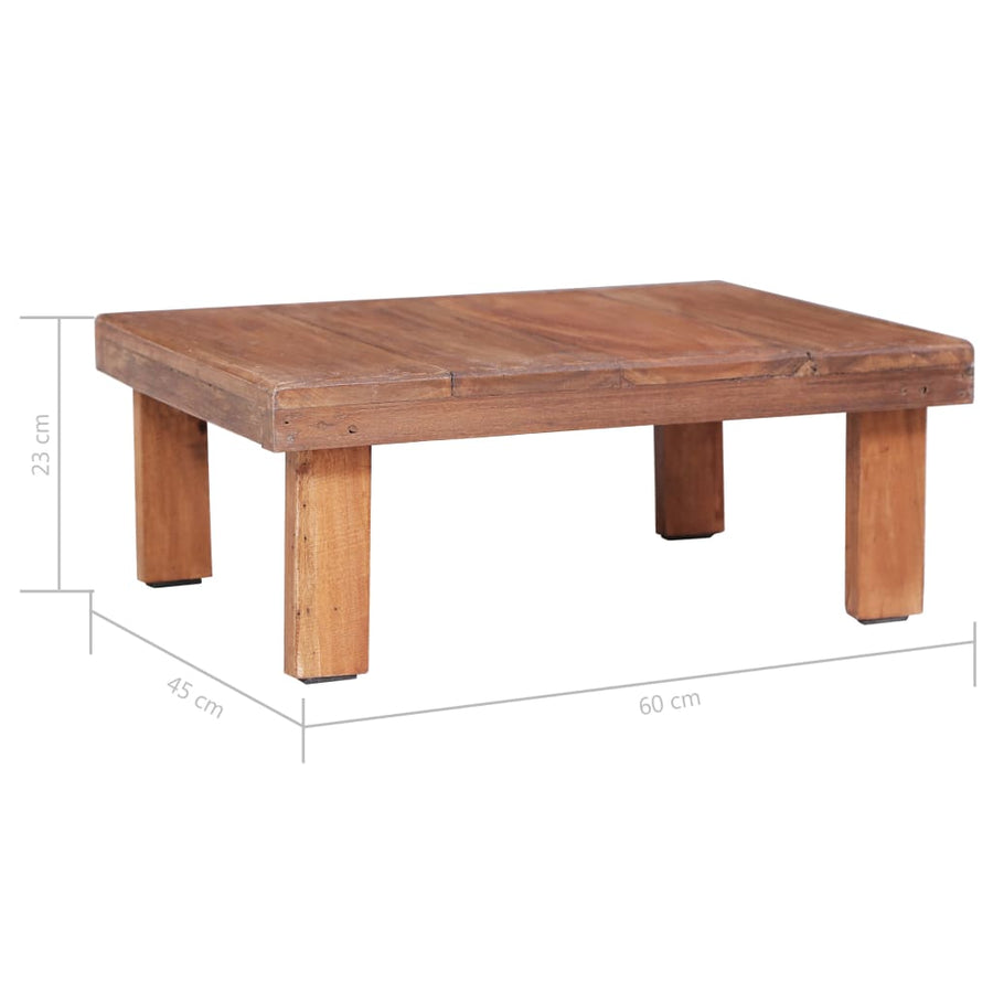 Salontafel Massief Gerecycled Hout 60 x 45 x 23 cm