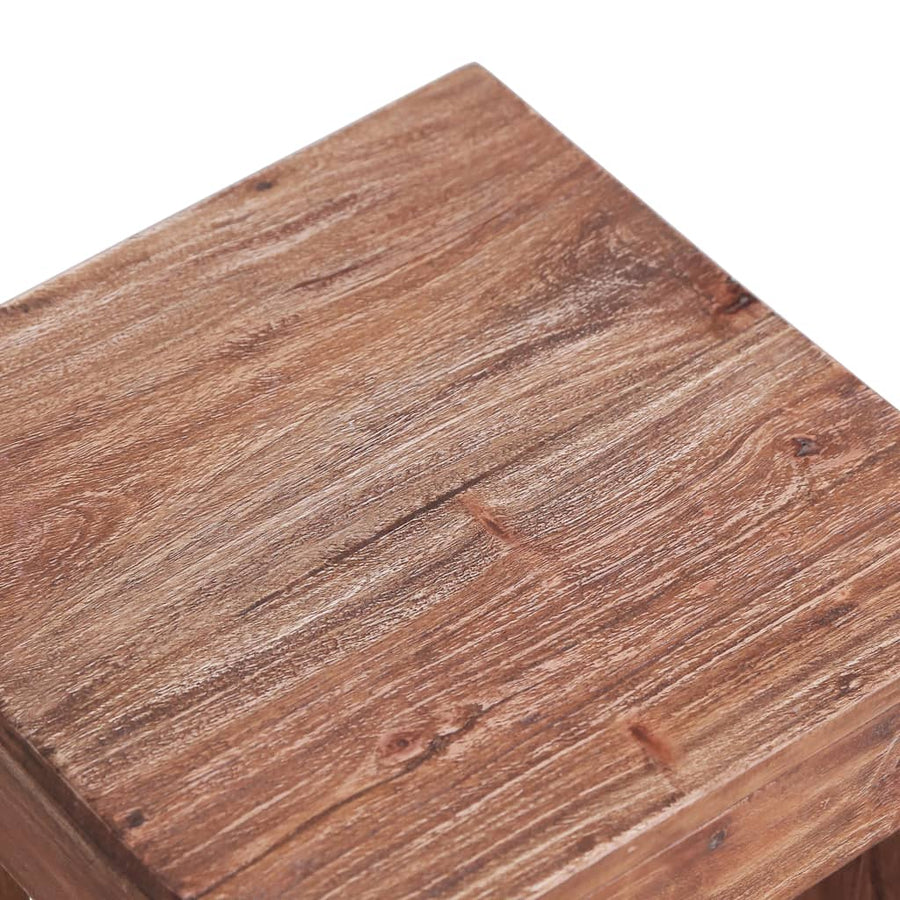 Salontafel Massief Gerecycled Hout 30 x 30 x 30 cm