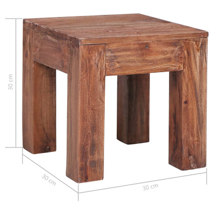 Salontafel Massief Gerecycled Hout 30 x 30 x 30 cm