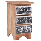 Nightstand 30x30x51 cm solid mahogany wood