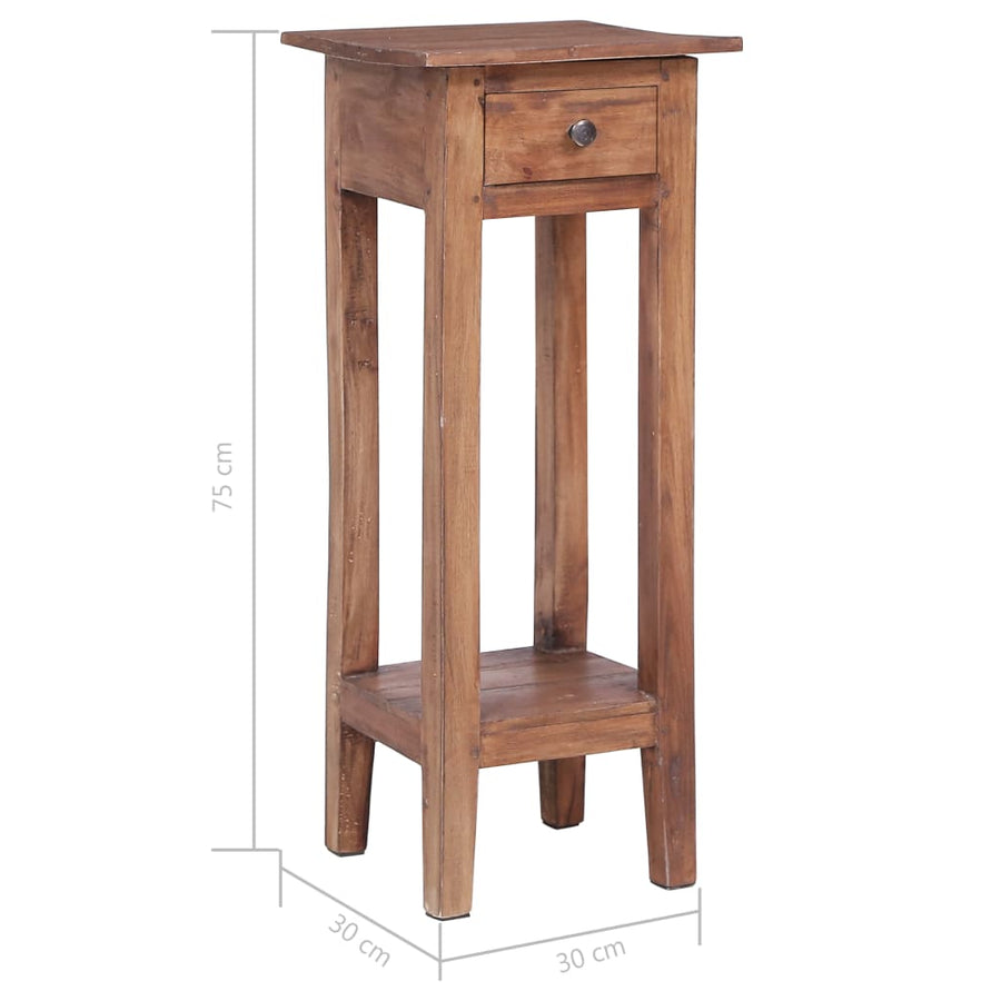 Plantenstandaard 30X30X75 Cm Massief Gerecycled Hout