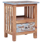 Nightstand 41x30x50 cm solid mahogany wood