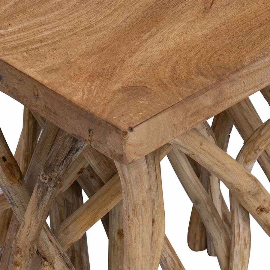 Salontafel Takken 40X40X40 Cm Gemengd Gerecycled Hout