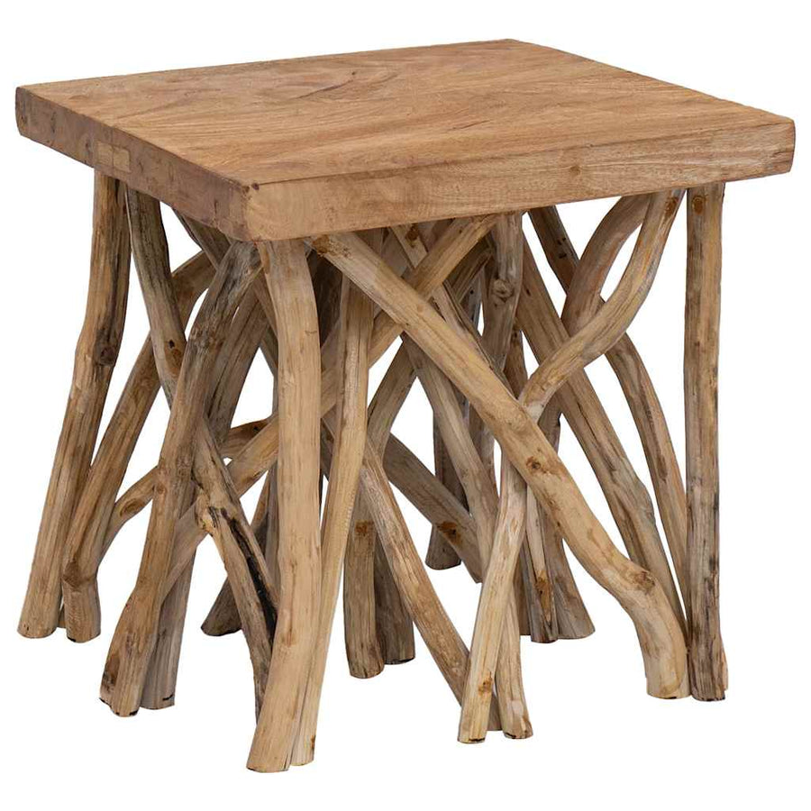 Salontafel Takken 40X40X40 Cm Gemengd Gerecycled Hout