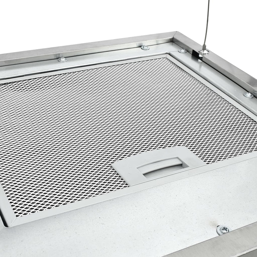 Afzuigkap Hangend Met Aanraaksensor Lcd Roestvrij Staal 37 cm Zilver