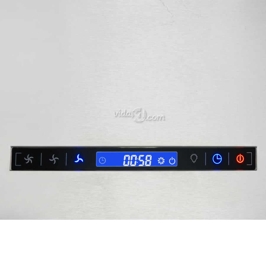 Afzuigkap Hangend Met Aanraaksensor Lcd Roestvrij Staal 37 cm Zilver
