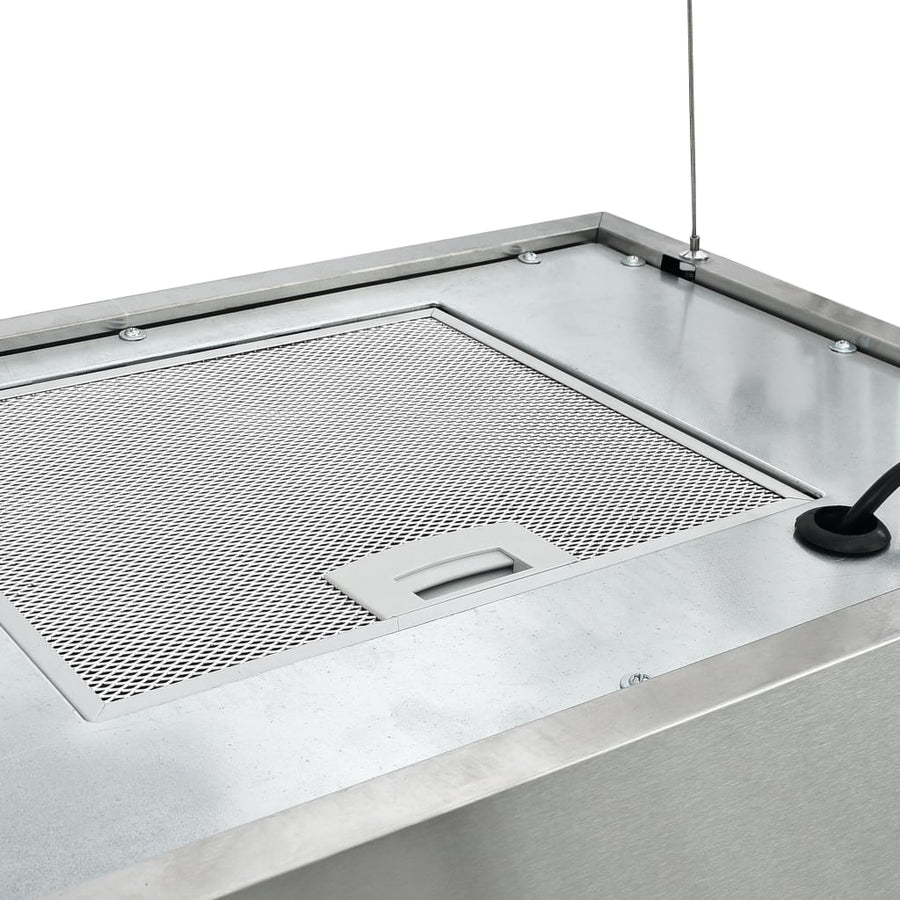 Afzuigkap Hangend Met Aanraaksensor Lcd Roestvrij Staal 55 cm Zilver