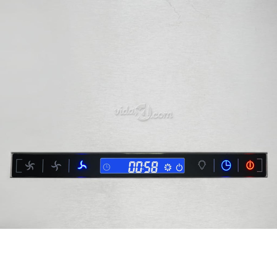 Afzuigkap Hangend Met Aanraaksensor Lcd Roestvrij Staal 55 cm Zilver