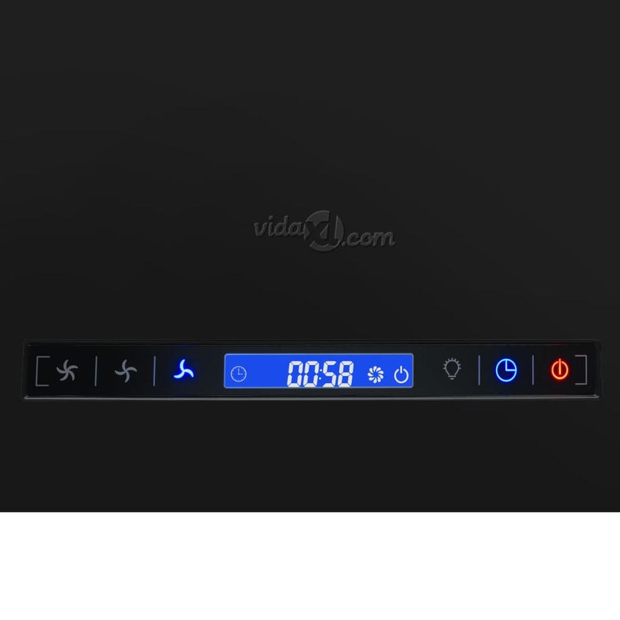 Afzuigkap Hangend Met Aanraaksensor Lcd Staal 37 cm Zwart