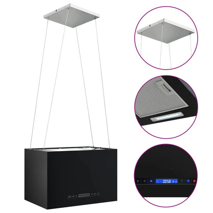 Afzuigkap Hangend Met Aanraaksensor Lcd Staal 55 cm Zwart
