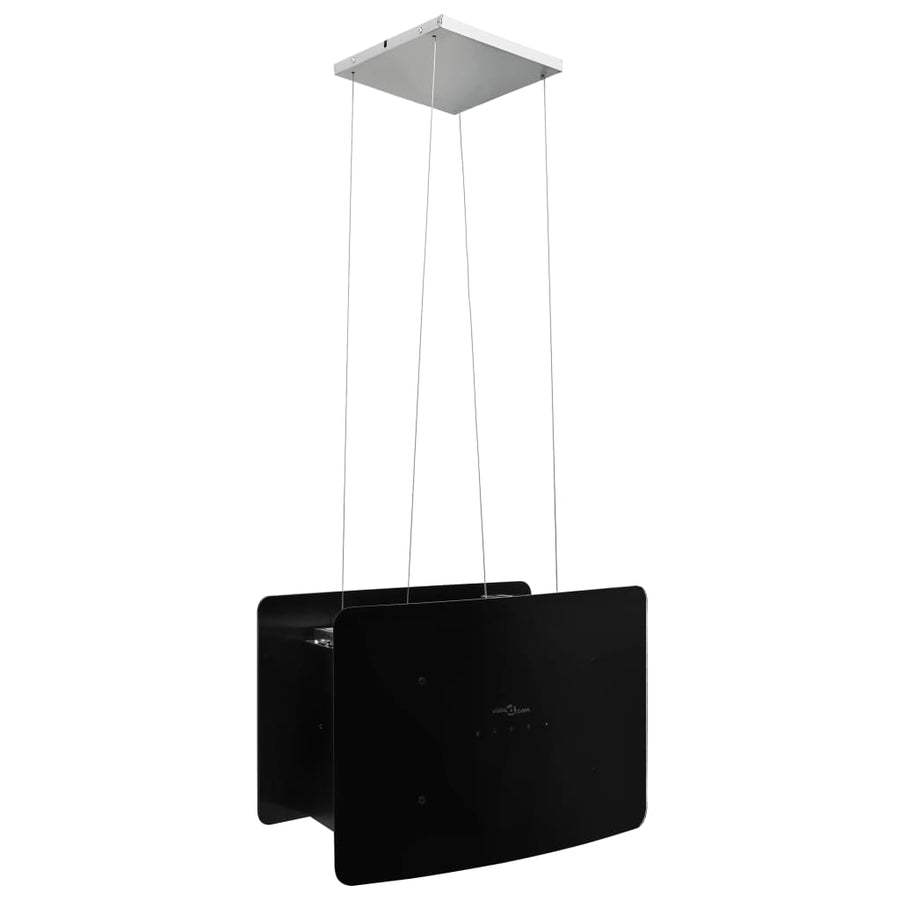 Afzuigkap Hangend Met Aanraaksensor Lcd Gehard Glas Hoogglans Wit