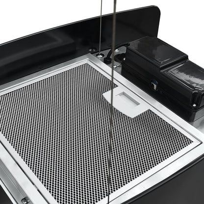 Afzuigkap Hangend Met Aanraaksensor Lcd Gehard Glas Hoogglans Wit