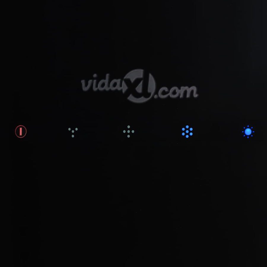 Afzuigkap Hangend Met Aanraaksensor Lcd Gehard Glas Hoogglans Wit
