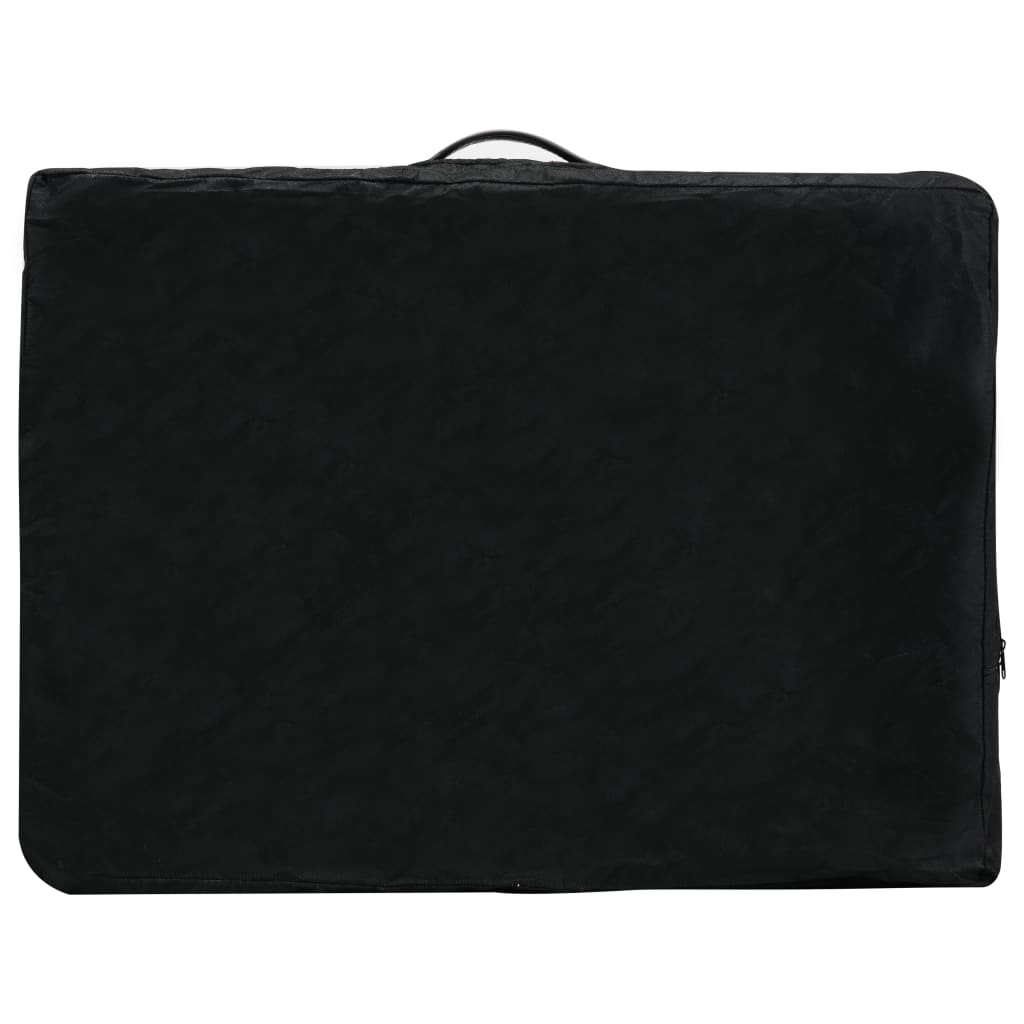 Massagetafel Met 2 Zones 186X68 Cm Aluminium Frame Antraciet