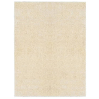 Vloerkleed Shaggy Hoogpolig 120X160 Cm Crème