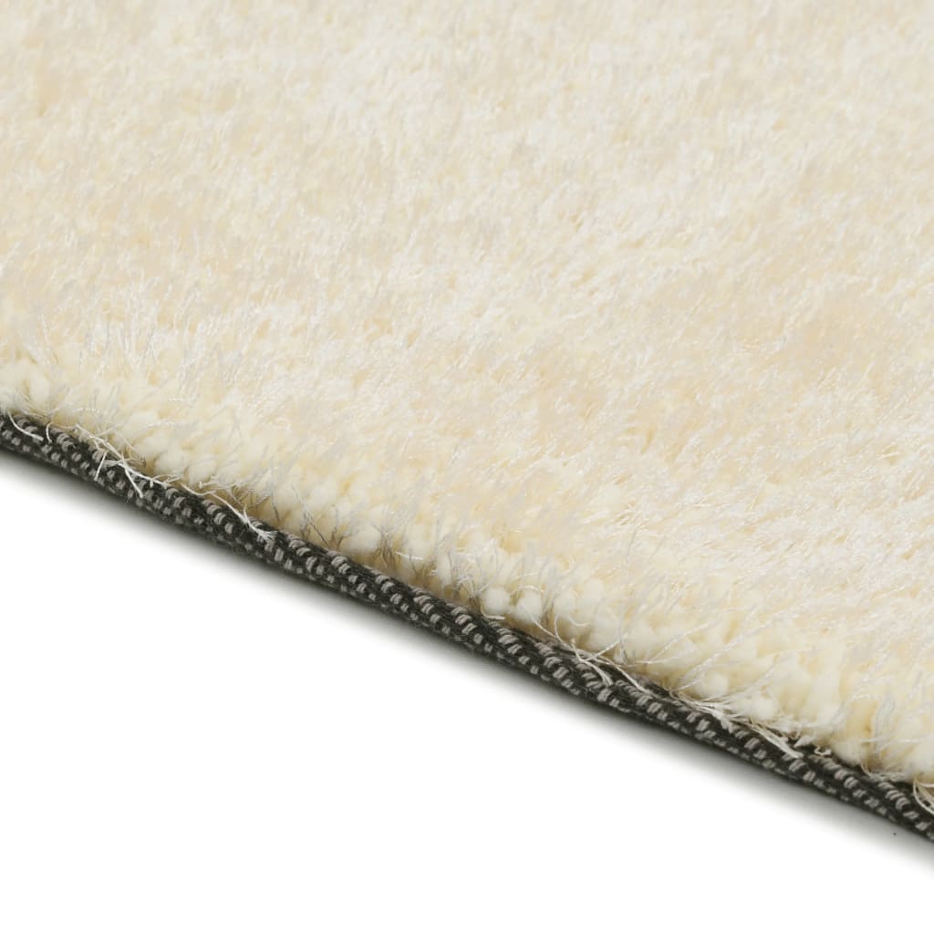 Vloerkleed Shaggy Hoogpolig 120X160 Cm Crème