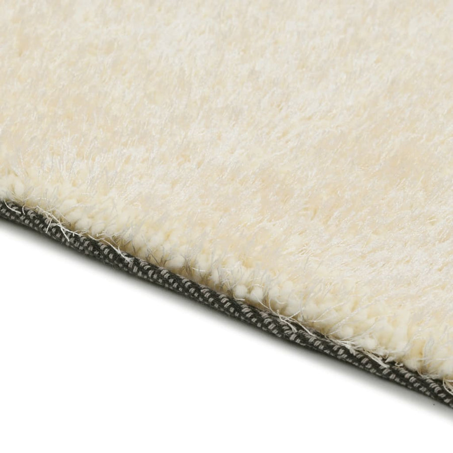 Vloerkleed Shaggy Hoogpolig 120X160 Cm Crème