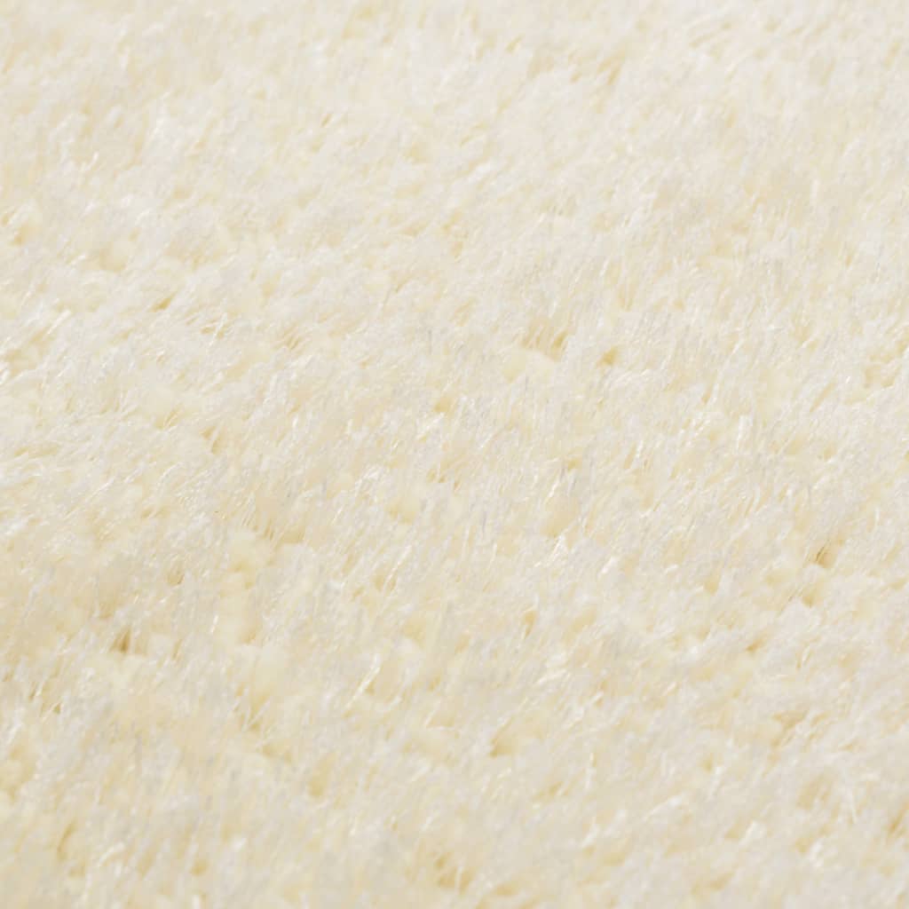 Vloerkleed Shaggy Hoogpolig 120X160 Cm Crème