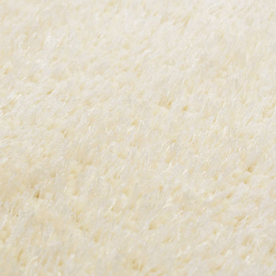 Vloerkleed Shaggy Hoogpolig 120X160 Cm Crème