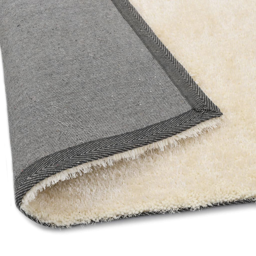 Vloerkleed Shaggy Hoogpolig 120X160 Cm Crème