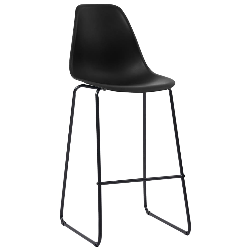 Barstoelen Kunststof 2 Zwart