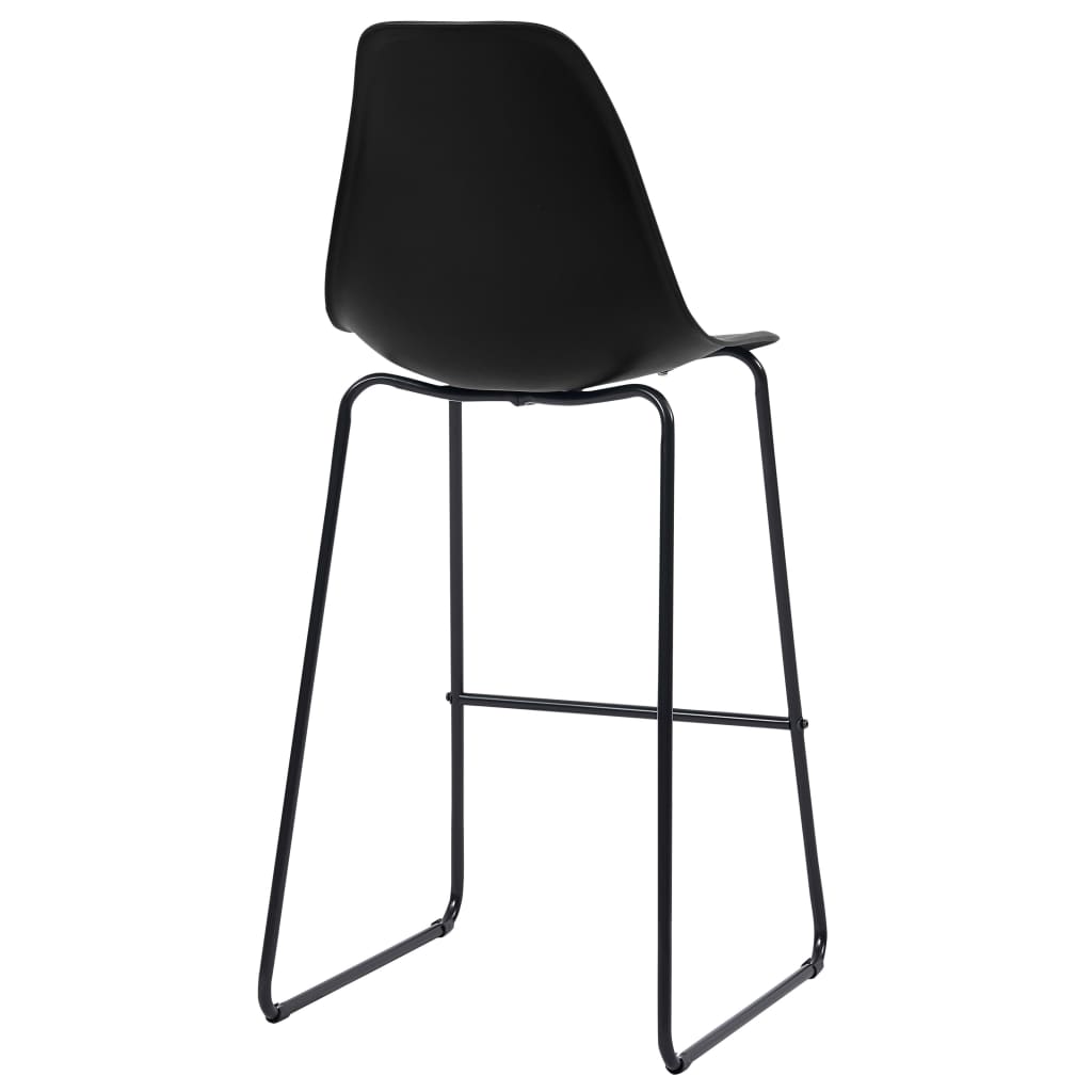 Barstoelen Kunststof 2 Zwart