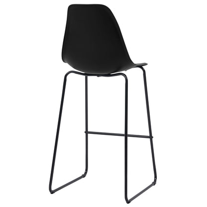 Barstoelen Kunststof 2 Zwart