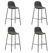 Barstoelen 4 st donkergrijs 71 cm zithoogte