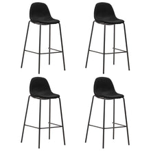Barstoelen Stof 4 Zwart