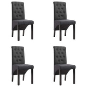 Eetkamerstoelen 4 st donkergrijs 42x57x95 cm