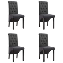 Eetkamerstoelen Stof 4 Donkergrijs