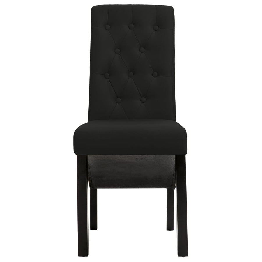 Eetkamerstoelen Stof 6 Zwart