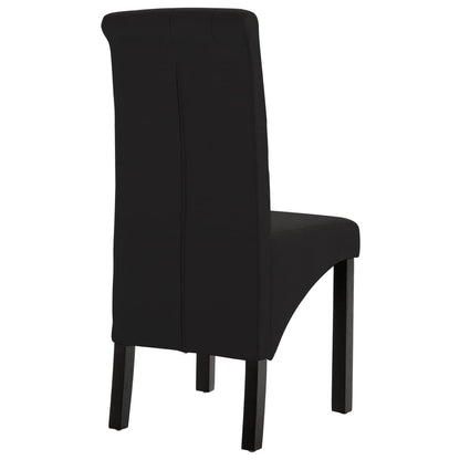 Eetkamerstoelen Stof 6 Zwart