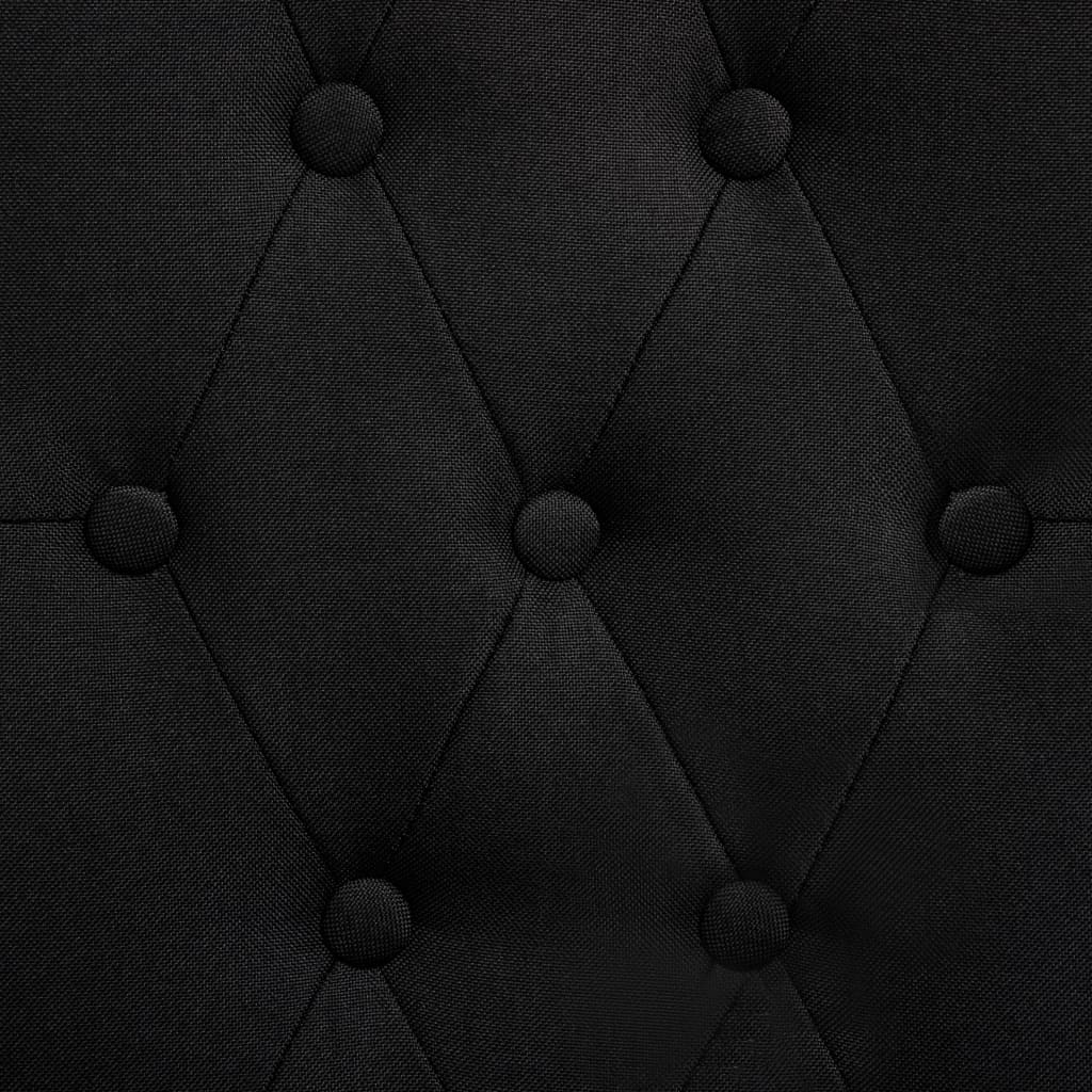 Eetkamerstoelen Stof 6 Zwart