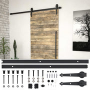 Box with parts for sliding door SKIEN 200 cm steel black