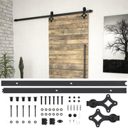 Box with parts for sliding door SKIEN 200 cm steel black