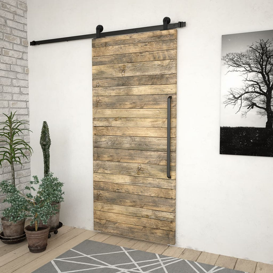 Doos Met Onderdelen Voor Schuifdeur Skien Staal 1 183 cm Zwart