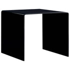 Coffee table 50x50x45 cm tempered glass black