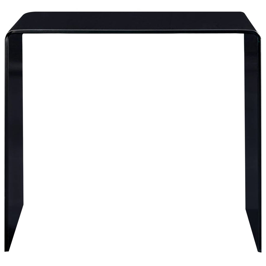 Salontafel 50X50X45 Cm Gehard Glas Zwart