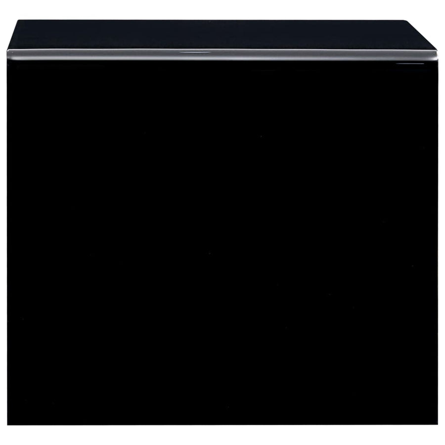 Salontafel 50X50X45 Cm Gehard Glas Zwart