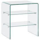 Salontafel 50x40x56 cm gehard glas
