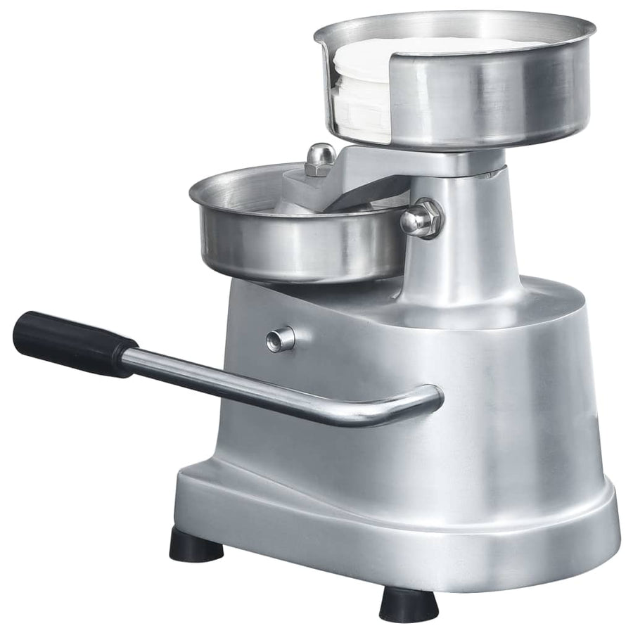 Hamburgerpersmachine Met 500 Scheidingsbladen 10 Cm Aluminium 100 mm